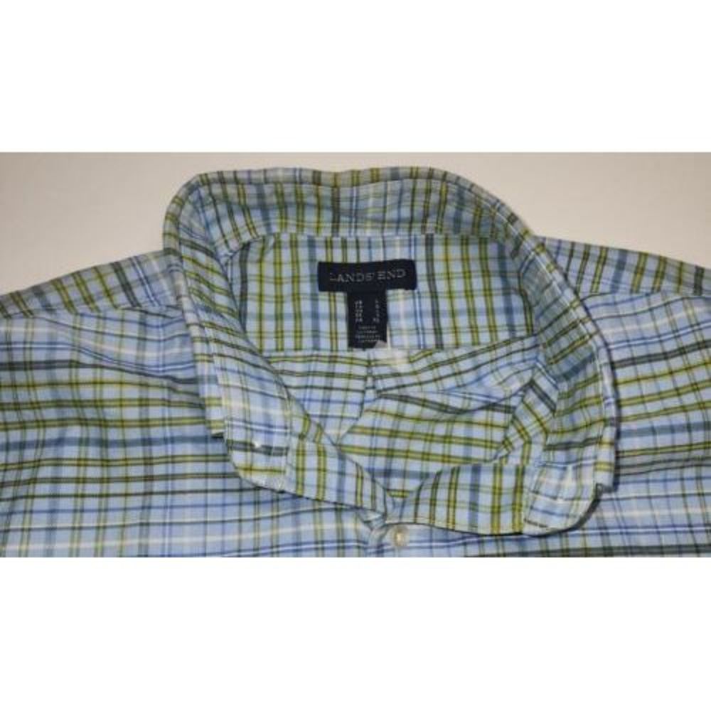 LANDS END SHORT SLEEVE BUTTON DOWN SIZE L‎
